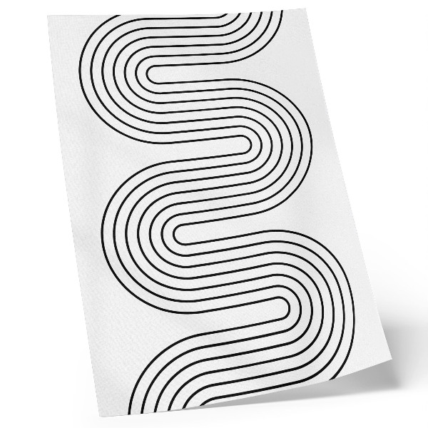 Plakatas Kontrastingos linijos, abstraktus raštas, modernumas