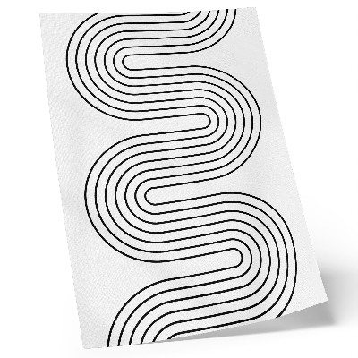 Plakatas Kontrastingos linijos, abstraktus raštas, modernumas