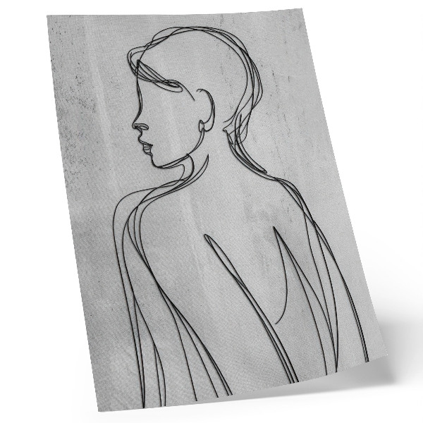 Plakatas svetainei Linijų subtilumas, modernumas, ramybė, pilkumas, elegancija