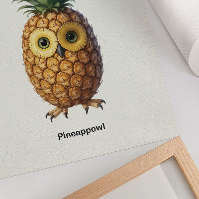 Plakatas Išgalvotas ananasų ir pelėdos derinys
