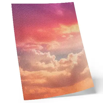 Plakatas svetainei pasteliniai debesys ir ramus saulėlydis