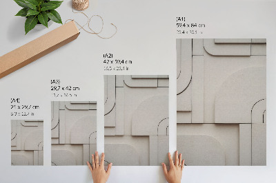 Plakatas Geometrinių formų moderni kompozicija elegancija
