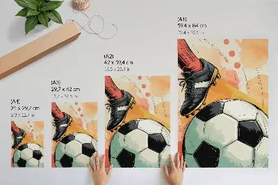 Plakatas svetainei sportiškas akcentas su dinamiška spalvinga kompozicija