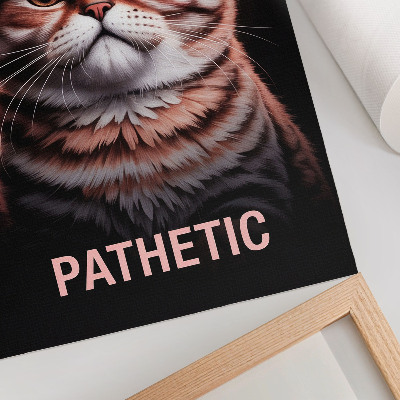 Plakatas Katės su išskirtiniu kailiu ir giliu žvilgsniu portretas