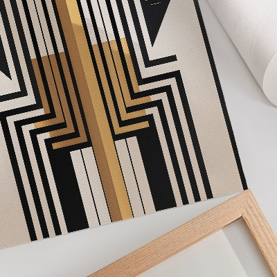 Plakatas svetainei Architektūrinės linijos, elegantiški auksiniai akcentai