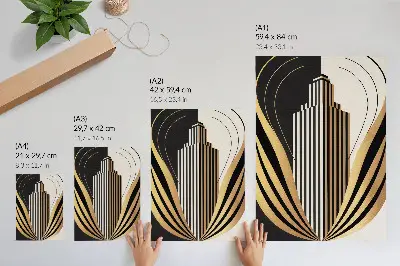 Plakatas svetainei architektūros linijos su kontrastuojančia elegancija ir modernumu