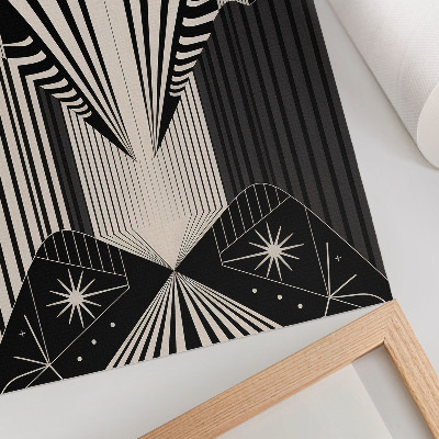 Plakatas Ryškūs geometrinių formų ir modernumo kontrastai