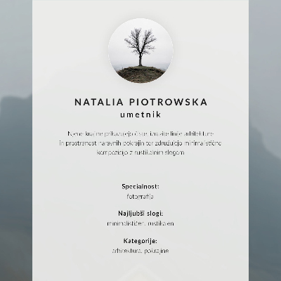 Plakatas svetainei Minimalistinis medinis namelis prie vandens