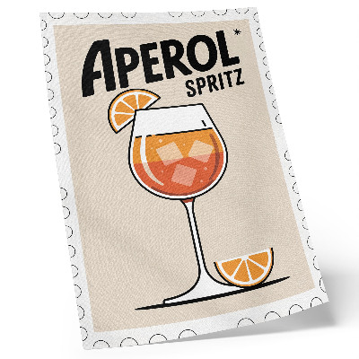 Plakatas svetainei Aperol gėrimo oranžinis fonas