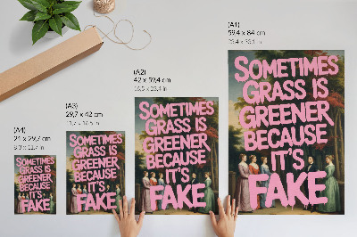 Plakatas svetainei Rožinis užrašas miško personažai elegancija humoras