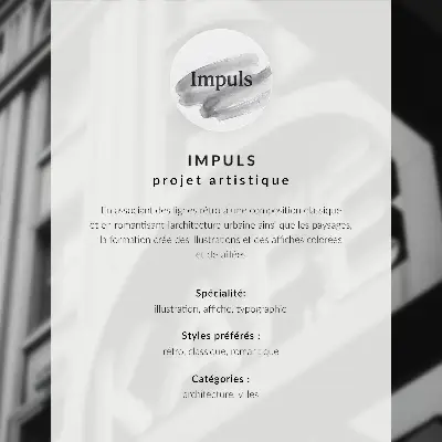 Plakatas miesto panorama šiltomis spalvomis ir ramiu atmosferos pojūčiu