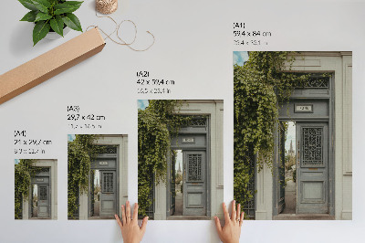Sieninis plakatas Antikvarinės durys su gebenėmis, paslaptingas takas