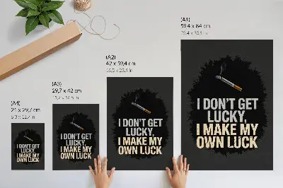 Dekoratyvinis plakatas minimalistinio dizaino su motyvaciniu šūkiu
