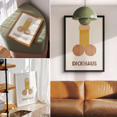 Plakatas svetainei Dickhaus Bauhaus stiliaus grafika