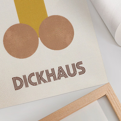 Plakatas svetainei Dickhaus Bauhaus stiliaus grafika
