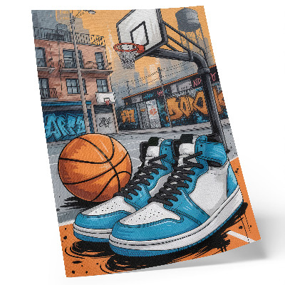 Sieninis plakatas Grafiti miesto žaidimų aikštelė modernaus stiliaus