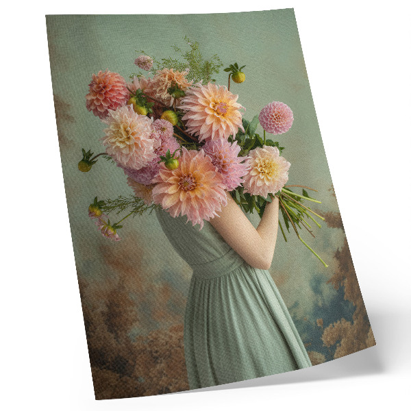 Plakatas Pastelinės gėlės, gamta, bohemiškas elegancija, harmonija