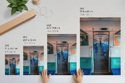 Plakatas svetainei modernaus geometrinio dizaino harmonija