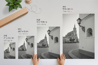 Plakatas svetainei Juoda ir balta architektūra, elegancija, simetrija