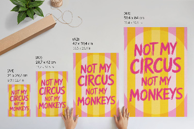 Sieninis plakatas Spalvingos juostelės ir paryškintas tekstas