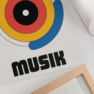 Plakatas svetainei Bauhaus stilius sujungia ryškias spalvas su modernumu