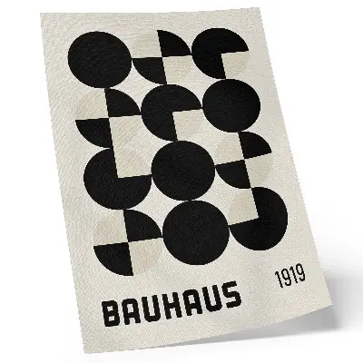 Dekoratyvinis plakatas geometrinių formų harmonija, modernumas ir minimalizmas