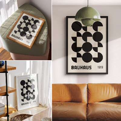 Dekoratyvinis plakatas Geometrinių formų harmonija modernumas minimalizmas