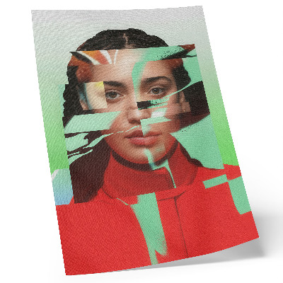 Dekoratyvinis plakatas Fragmentuotas pop meno modernumo vaizdas