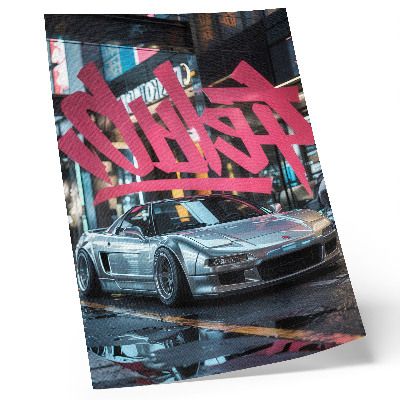 Plakatas svetainei Sportinių automobilių grafiti modernaus miesto gyvenimo atmosfera