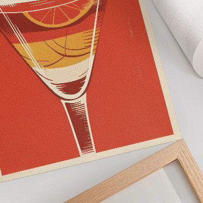 Plakatas svetainei Retro stiliaus kokteilių grafika, elegancija, nostalgija