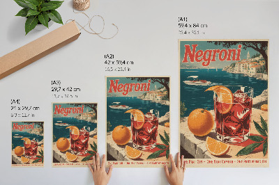 Plakatas Intensyvios spalvos, šventinė atmosfera, jūra, oranžinė
