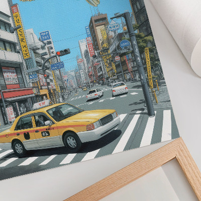 Plakatas svetainei Miesto siurrealizmas žuvis moderni gatvė