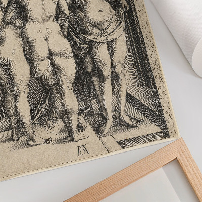 Plakatas svetainei Keturios nuogos moterys (Albrecht Dürer)