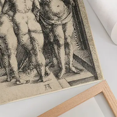 Keturios nuogos moterys (Albrecht Dürer) plakatas svetainei