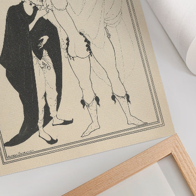 Sieninis plakatas „The Herald's“ tyrimas pagal Aristofano „Lysistratą“, Aubrey Beardsley