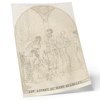 Plakatas svetainei Marijos Magdalietės litanija, autorius Aubrey Vincent Beardsley