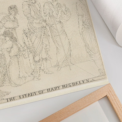 Plakatas svetainei Marijos Magdalietės litanija, autorius Aubrey Vincent Beardsley