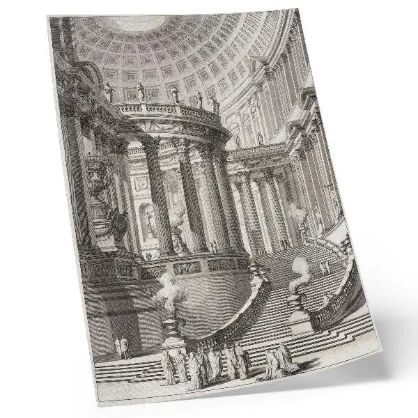Plakatas Giovanni Battista Piranesi Senovės šventykla