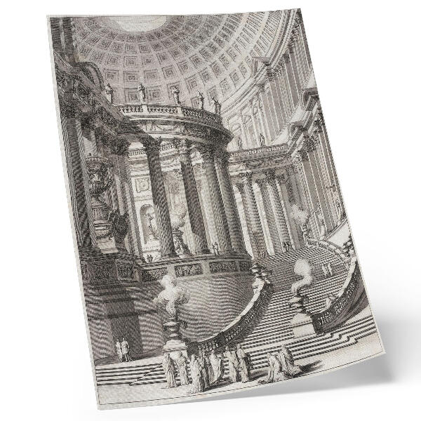 Plakatas Senovės šventykla - Giovanni Battista Piranesi