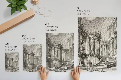Plakatas Giovanni Battista Piranesi Senovės šventykla
