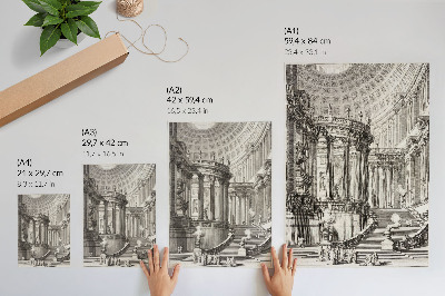 Plakatas Senovės šventykla - Giovanni Battista Piranesi