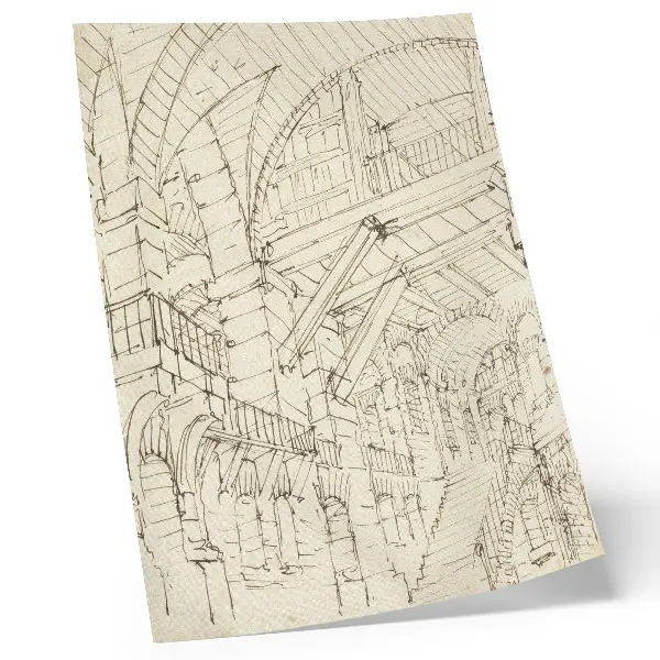 Sieninis plakatas Giovanni Battista Piranesi architektūros studijos nulinės