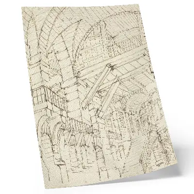 Sieninis plakatas Giovanni Battista Piranesi architektūros studijos nulinės