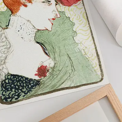 Plakatas svetainei Henri de Toulouse-Lautrec „Panelės Lender biustas“ (1895 m.) didelės raiškos atspaudas
