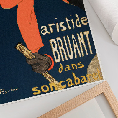 Plakatas Aristide'o Bruanto ambasadoriai su sūnumi kabaretu 1892 m. didelės raiškos spaudinys, autorius Henri de Toulouse-Lautrec