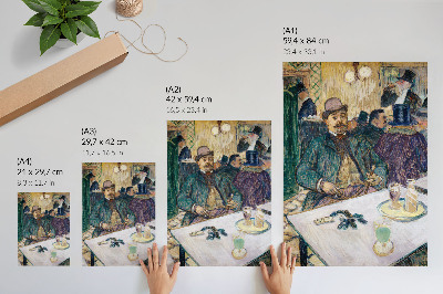 Plakatas „Ponas Boileau kavinėje“ (1893 m.) – didelės raiškos Henri de Toulouse-Lautrec paveikslas
