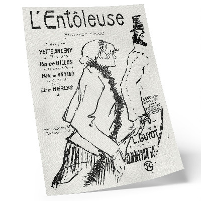 Sieninis plakatas Henri de Toulouse-Lautrec graviūra „Vargšas gatvės klajūnas!“ (1893 m.)