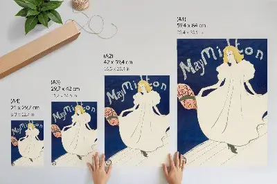 Plakatas svetainei Henri de Toulouse-Lautrec „May Milton“ (1895 m.) didelės raiškos atspaudas