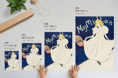 Plakatas svetainei „May Milton“ (1895 m.) – Henri de Toulouse-Lautrec didelės raiškos atspaudas