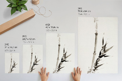 Plakatas Katsushika Hokusai (1760-1849) bambukas vintažinio japoniško Ukiyo-e stiliaus
